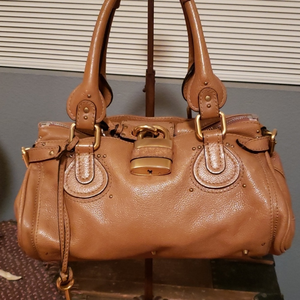 Authentic Chloe Medium Paddington Satchel Tan